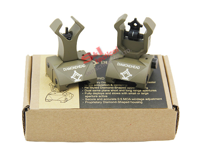 Diamondhead DIAMOND Combat Flip-Up Rear & Front Sight DE